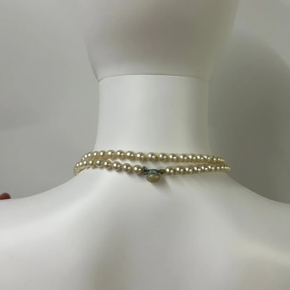 Vintage Faux Pearl Opera Length Necklace 26